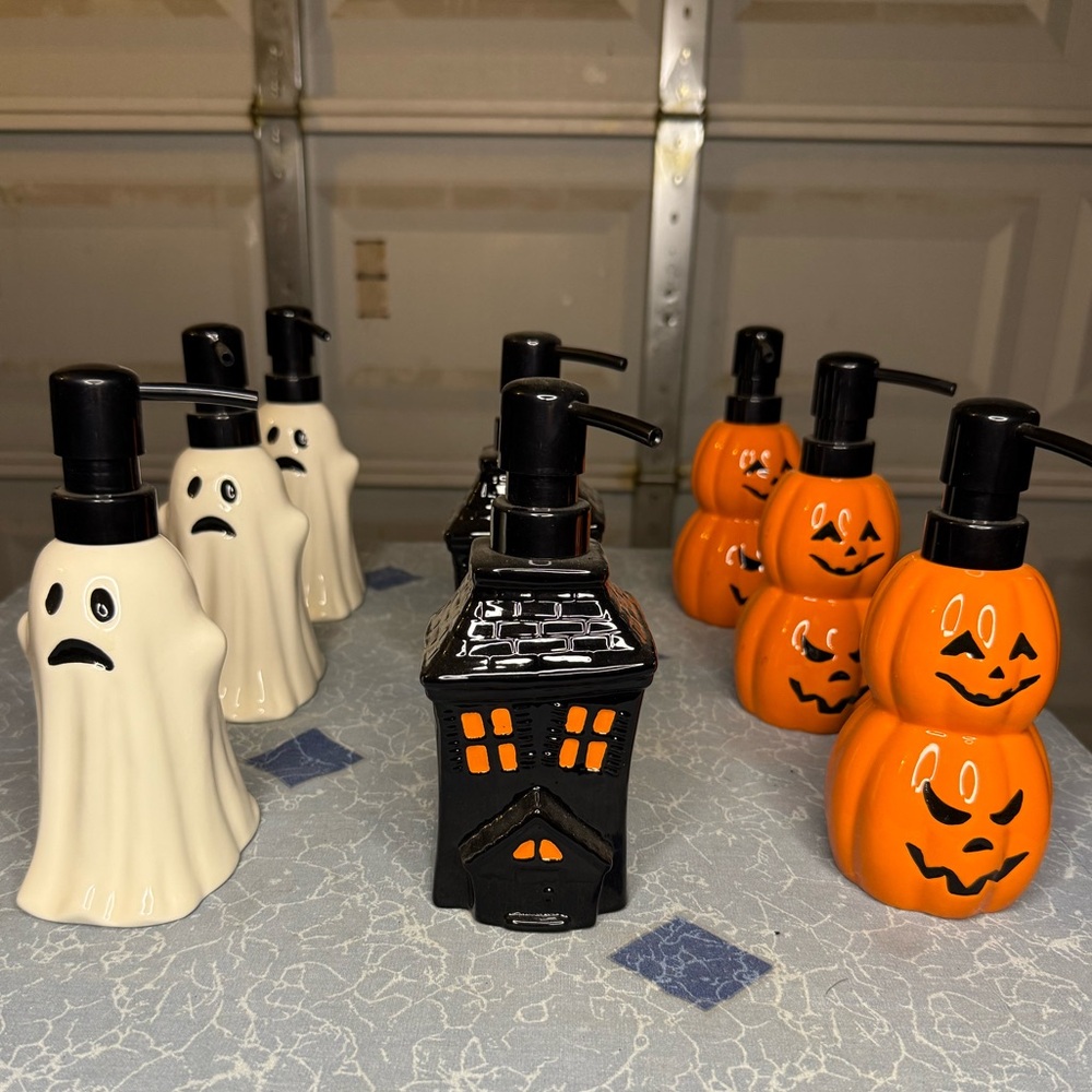 Halloween Soap Dispensers - Ghost, Haunted House, Pumpkin
